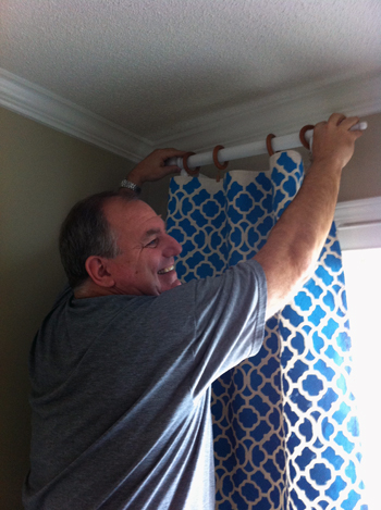 stenciled curtains1