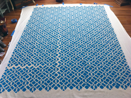 stenciled curtains4