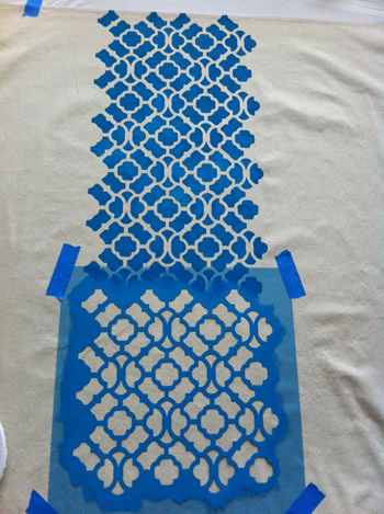 stenciled curtains6