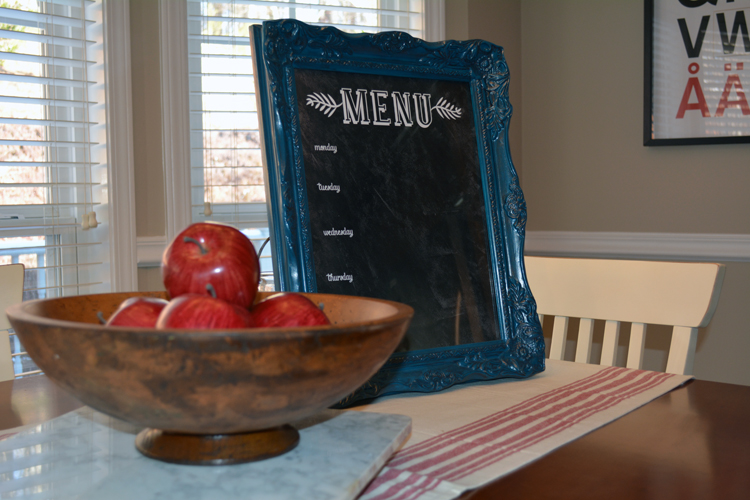 DIY menu board